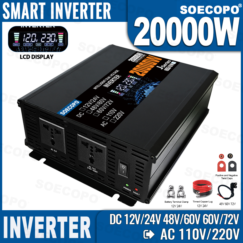 Smart Home Ecosystems - SOECOPO 20000W Peak Smart Power Inverter