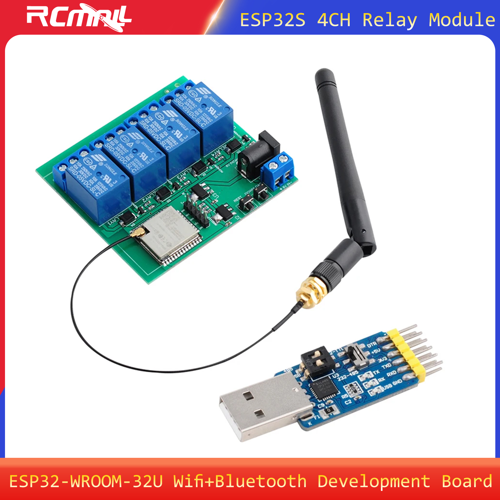 Smart Home Arduino - ESP32S 4CH Relay Module ESP32 Wifi+Bluetooth
