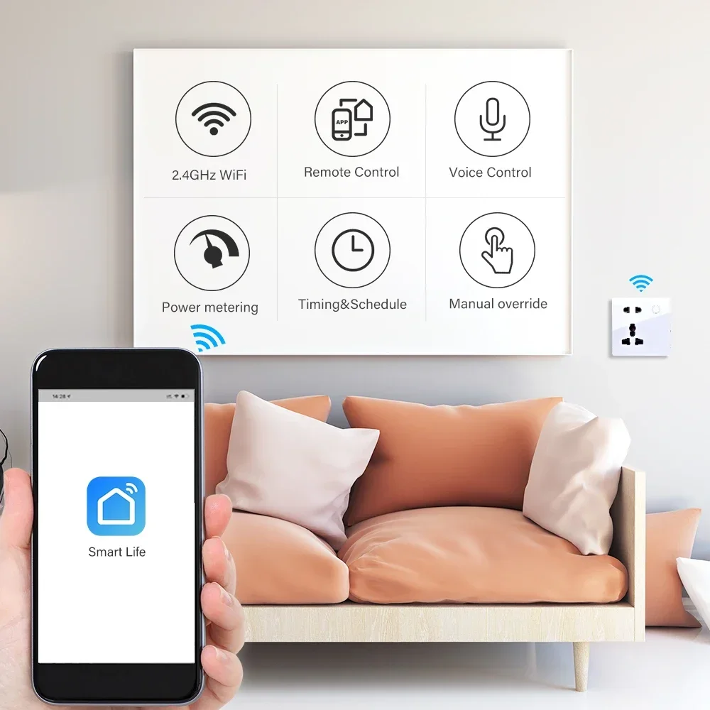 Customized Smart WiFi Wall Soc – обзор и цена Smart Home Web
