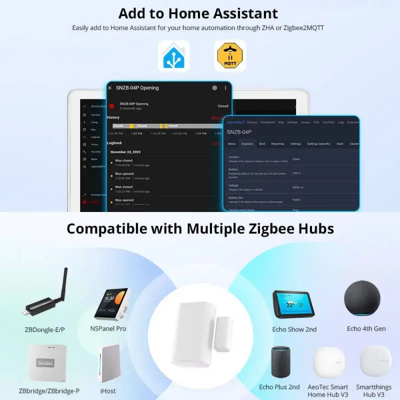 SONOFF SNZB-04P Zigbee Door Se – обзор и цена Smart Home Bridge