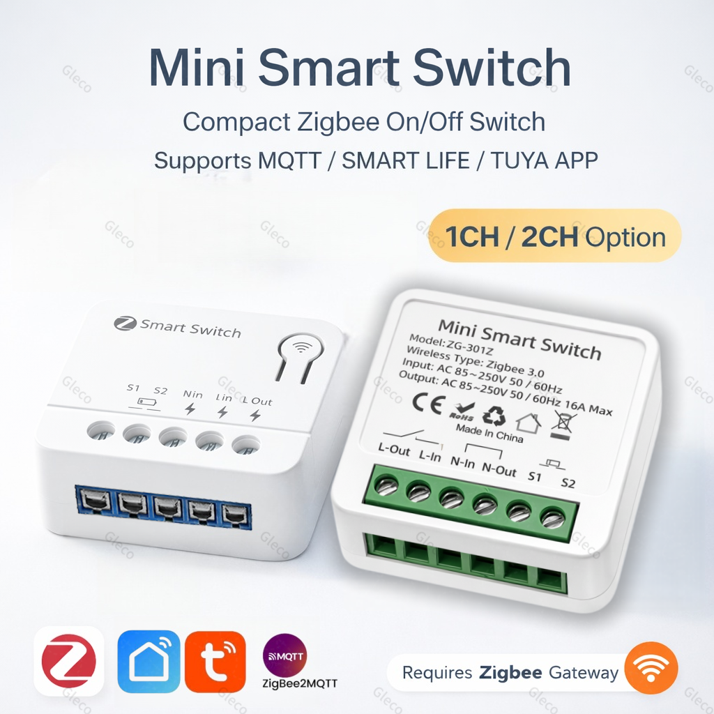Zigbee TUYA 1/2Gang Mini Smart – обзор и цена Smart Home App