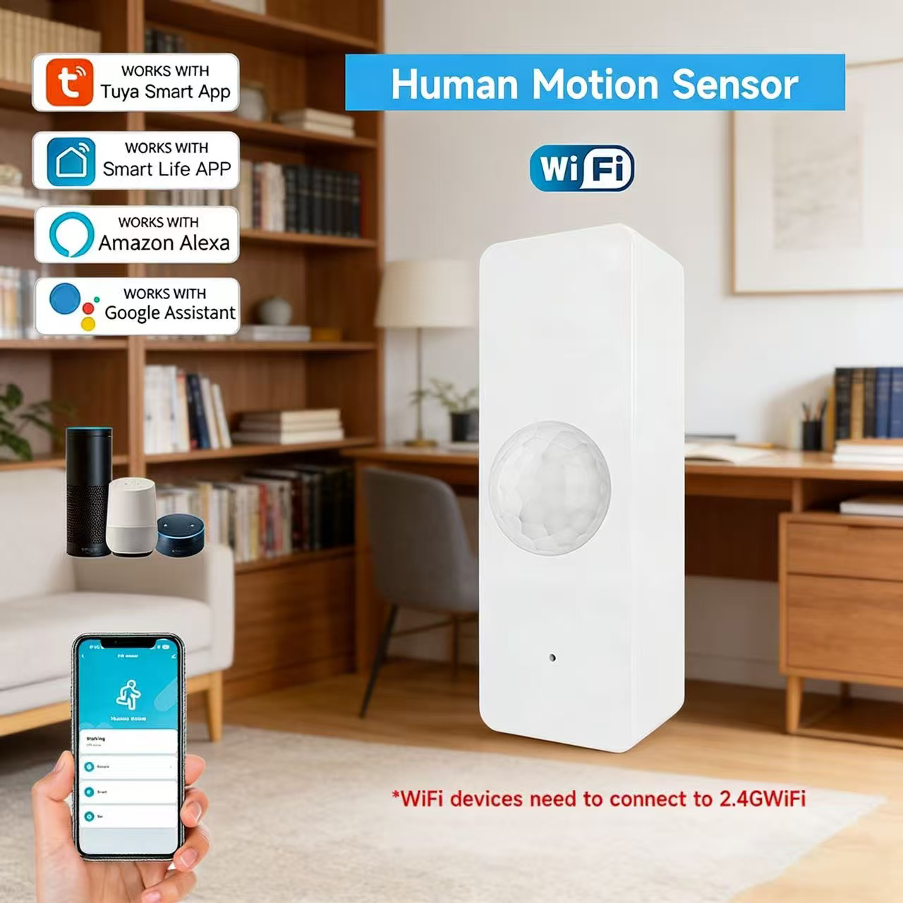 WiFi Smart PIR Motion Sensor T – обзор и цена Smart Home Web