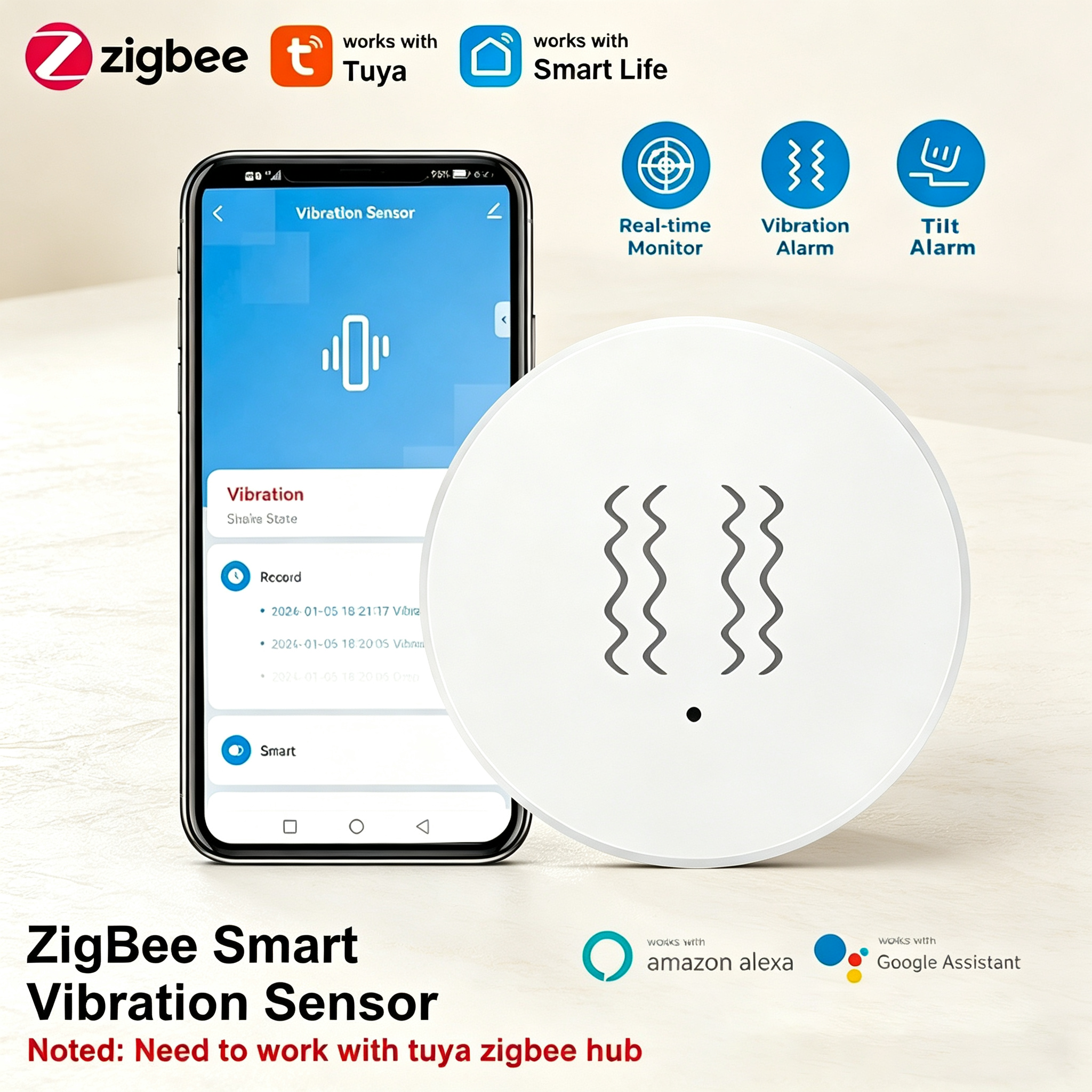 Tuya ZigBee Smart Vibration &  – обзор и цена Smart Home Ecosystems